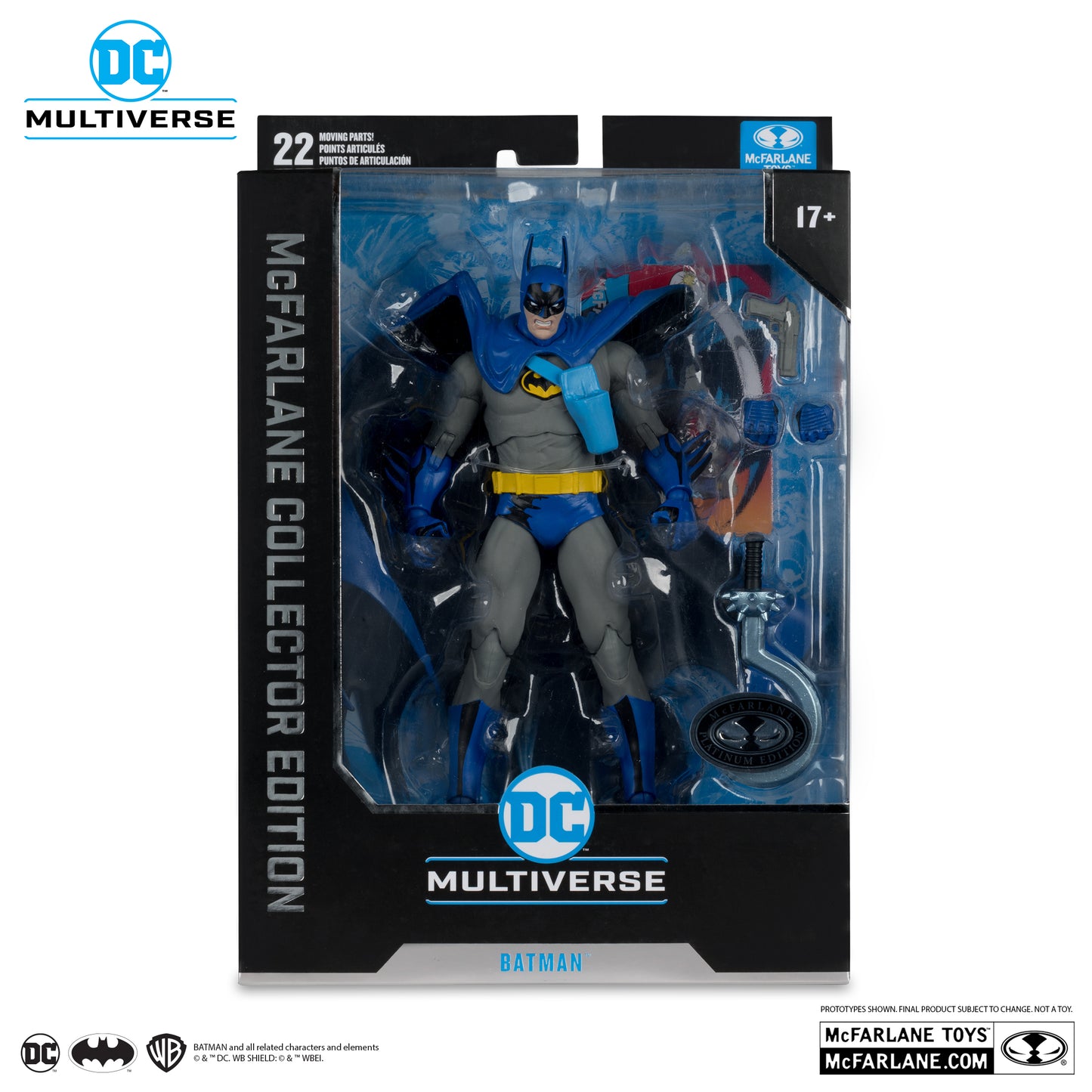 DC Collector Edition - #34 Batman - CHASE Platinum Edition - Year Two Version 7-Inch Scale - McFarlane