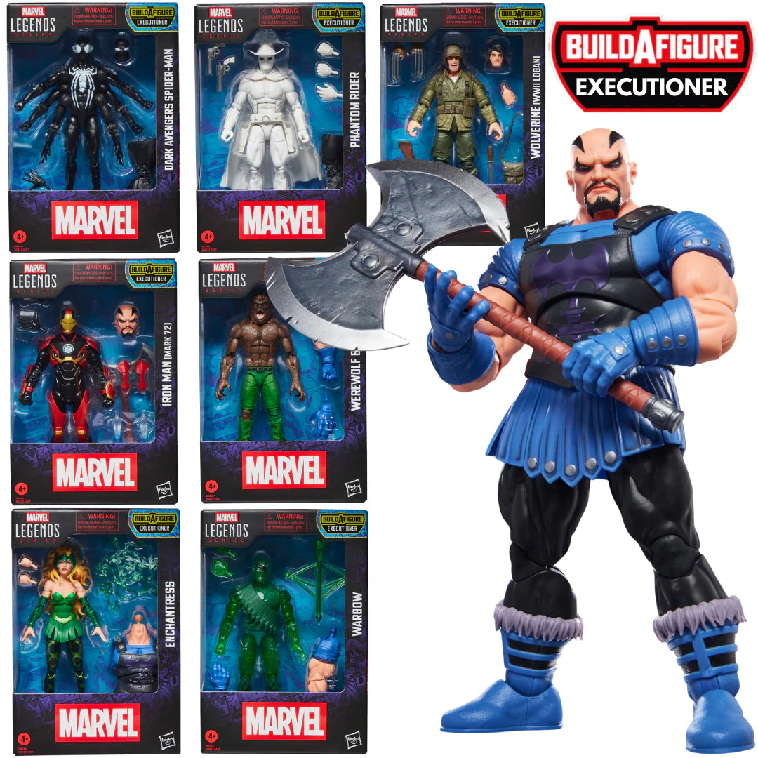 Marvel Legends Series - Executioner Series Build a Figure BAF - Complete Set of 7 Figures