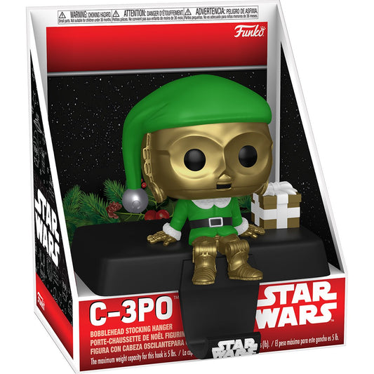 Funko Star Wars C-3PO Holiday Edge-Sitter Stocking Holder