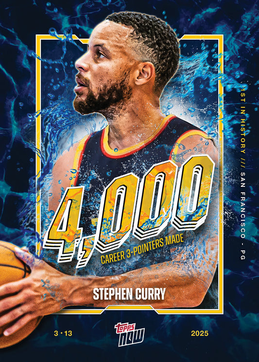 Stephen Curry - 2024-25 Topps NOW® Basketball - Card #13 (PRE-ORDER)