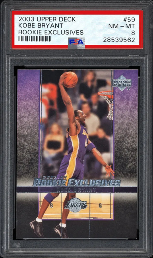 2003-04 Upper Deck - Rookie Exclusives - Kobe Bryant - PSA Graded Card #59 - Mamba Day