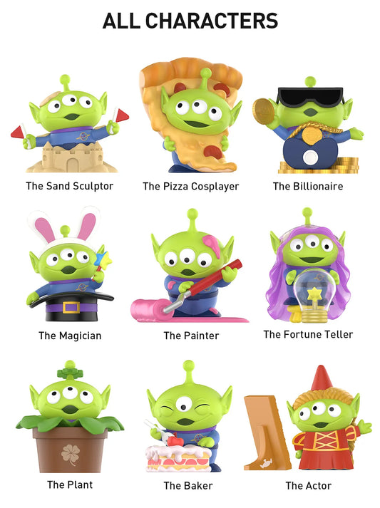 Pop Mart - SEALED SET OF 9 - Disney/Pixar Alien-Immersive Experience Series - No Duplicates - Chance of Secret Edition