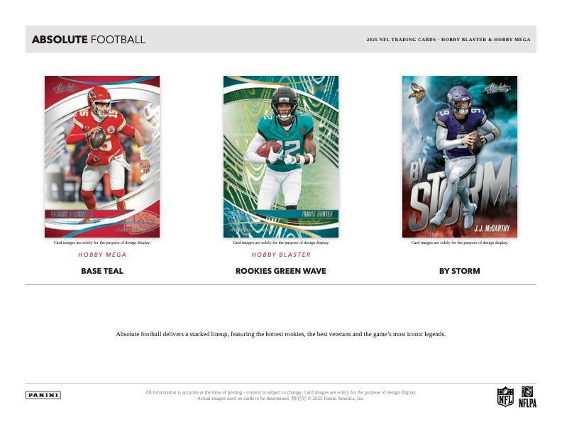 2025 Panini Absolute Football Hobby Mega Box