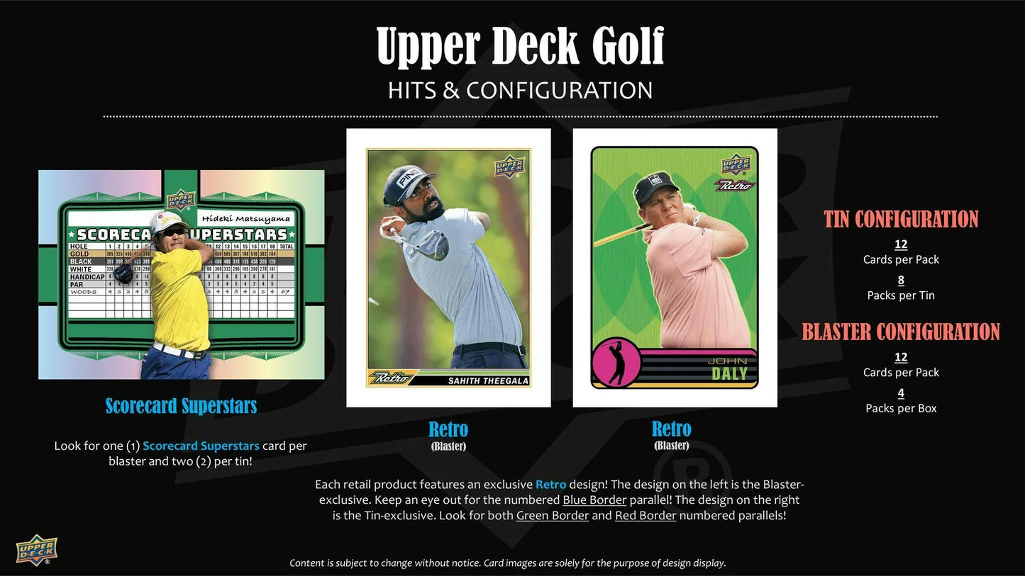 Upper Deck Golf Trading Card Blaster Box 2-Pack