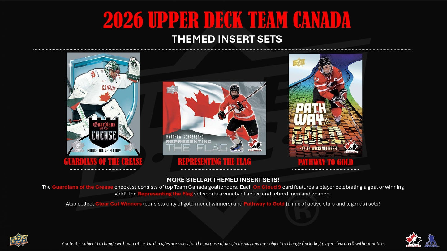 2026 Upper Deck Team Canada Hockey Blaster Box