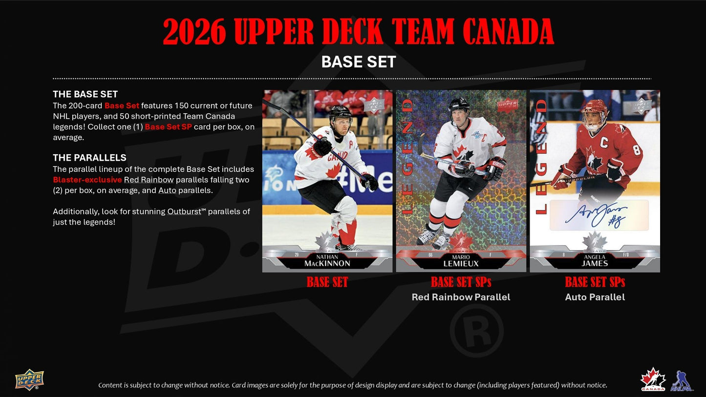 2026 Upper Deck Team Canada Hockey Blaster Box