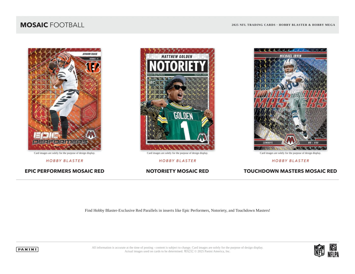 2025 Panini Mosaic Football Hobby Mega Box