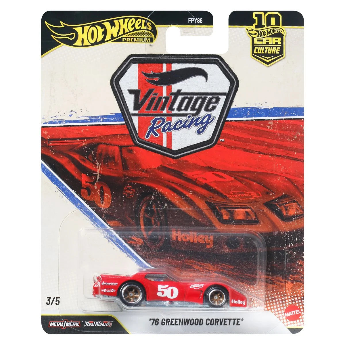 Hot Wheels Premium - Car Culture 2026 Mix 5 - Vintage Racing - Complete Set of 5