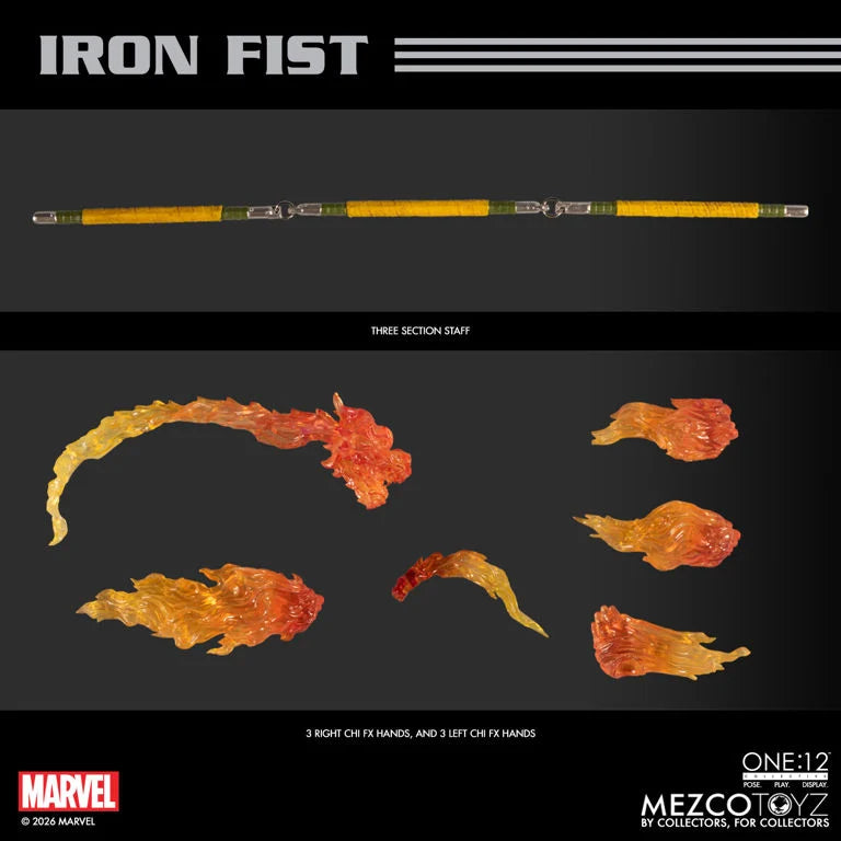 Mezco One:12 Collective Iron Fist ( ReRun ) Action Figure (PRE-ORDER MAY 2027)