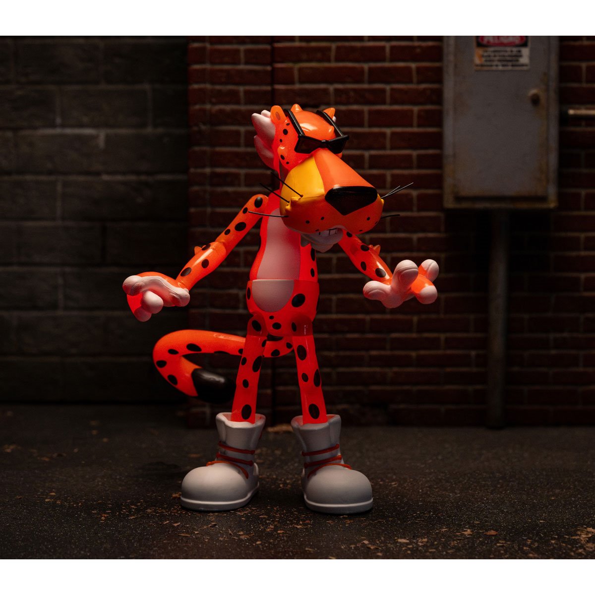 Cheetos Chester Cheetah Flamin' Hot Glow-in-the-Dark 6-Inch Action Figure - Jada Toys