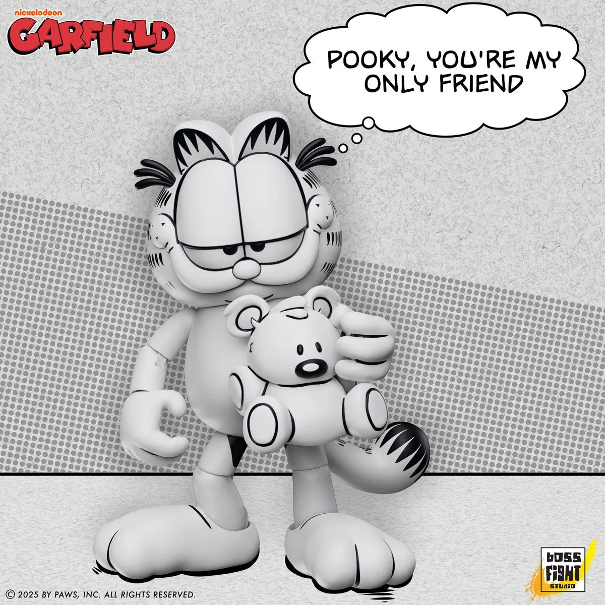 Garfield - Black and White Daily Comic Strip Action Figure - Entertainment Earth Exclusive (PRE-ORDER AUGUST 2026)