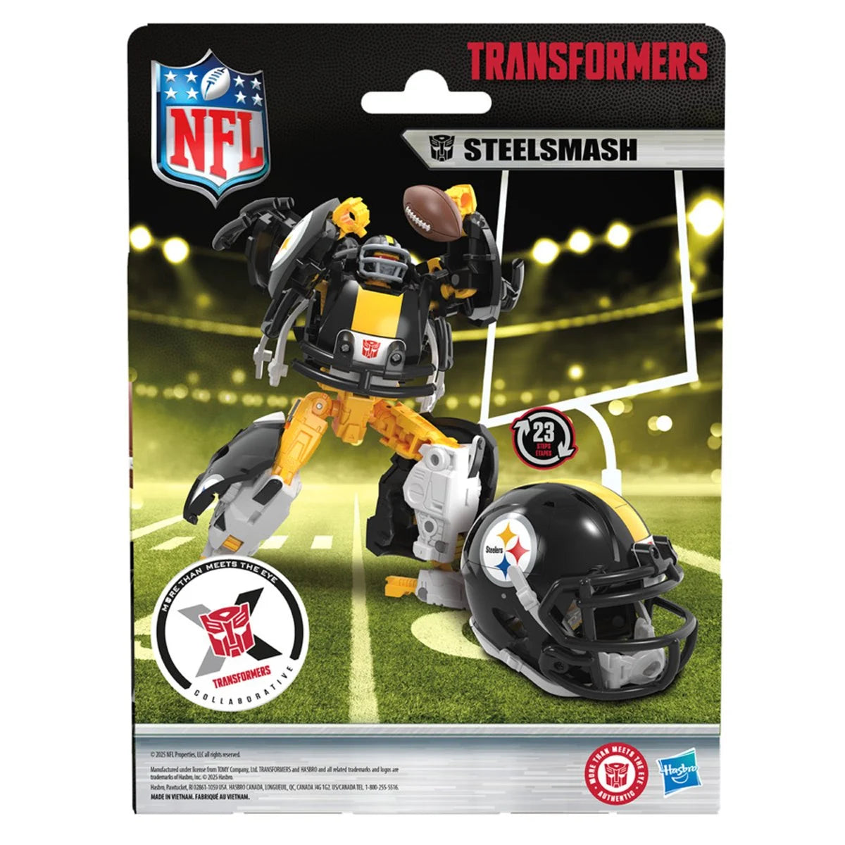 Transformers NFL Pittsburgh Steelers Steelsmash Action Figure (PRE-ORDER FEB 2026)