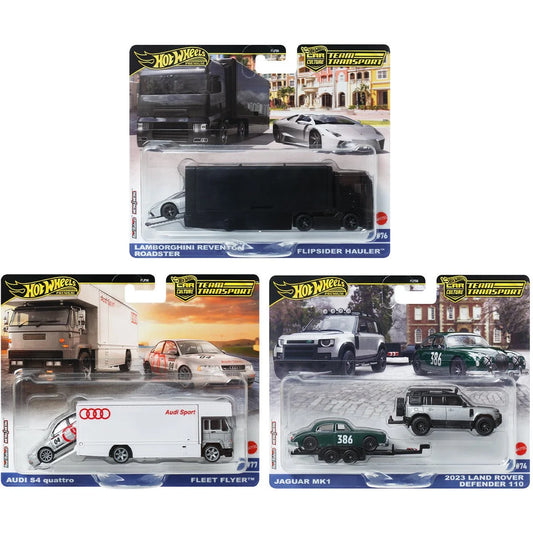 Hot Wheels Premium - Team Transport 2025 Mix 1 - Complete Set - MTFLF56E1