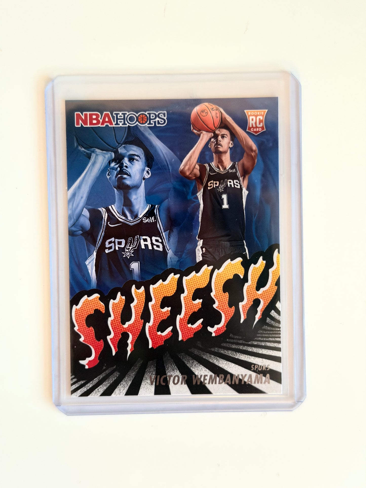 2023-24 Panini NBA Hoops - Victor Wembanyama - Sheesh Rookie Card #23 - Raw Ungraded Card