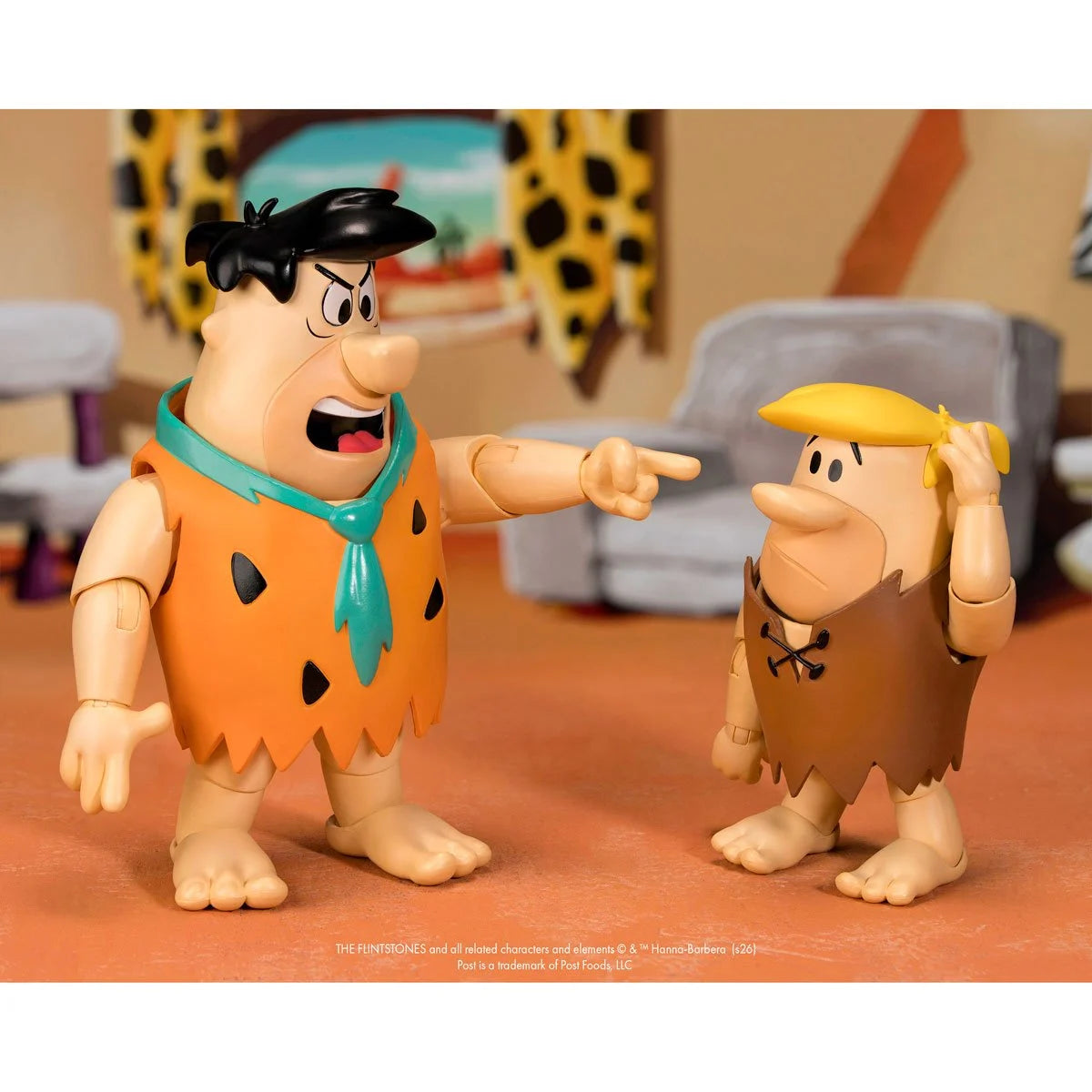 Fruity Pebbles Fred Flintstone & Cocoa Pebbles Barney Rubble Set of 2 - 1:12 Action Figure - Jada Toys (PRE-ORDER APRPIL 2026)