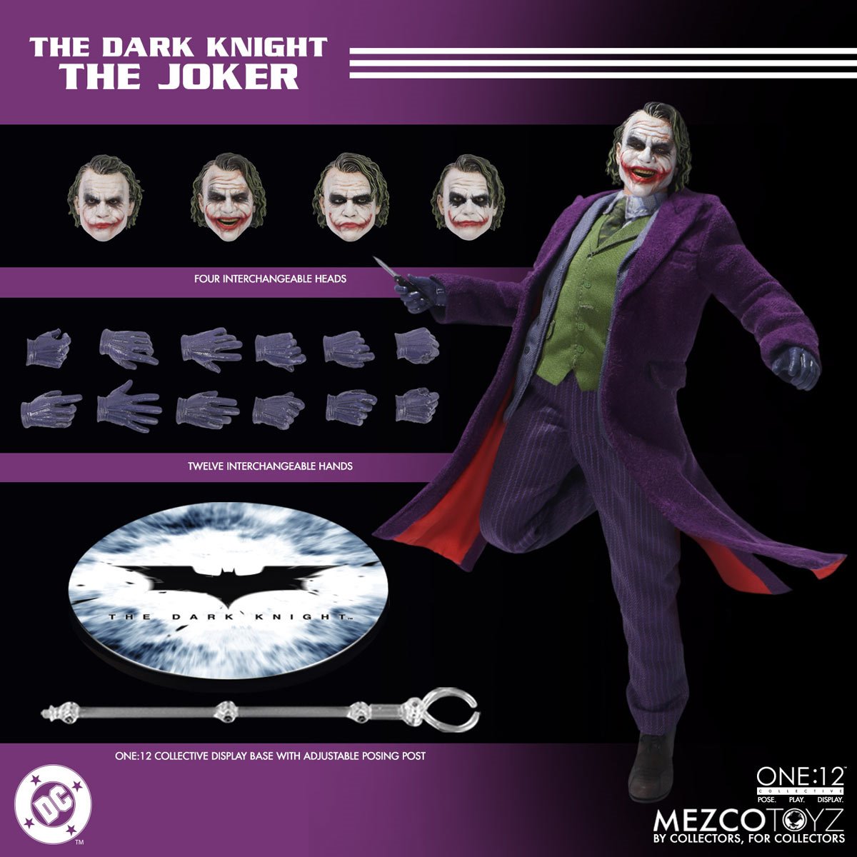 The Dark Knight Joker - Mezco Toys - One:12 Collective Action Figure (PRE-ORDER AUGUST 2026)
