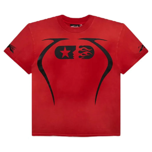 HELLSTAR WARM UP TEE RED