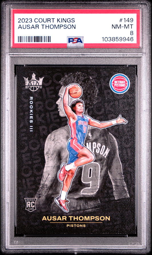 2023-24 Panini Court Kings - #149 Ausar Thompson Rookie Level 3 - PSA Graded Card