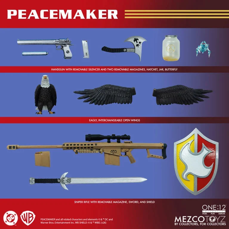 Mezco One:12 Collective Peacemaker Action Figure (PRE-ORDER APRIL 2027)