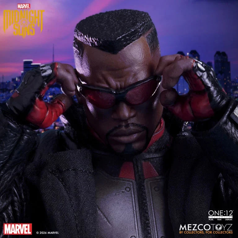 Mezco One:12 Collective Blade Midnight Sons Action Figure (PRE-ORDER MAY 2027)