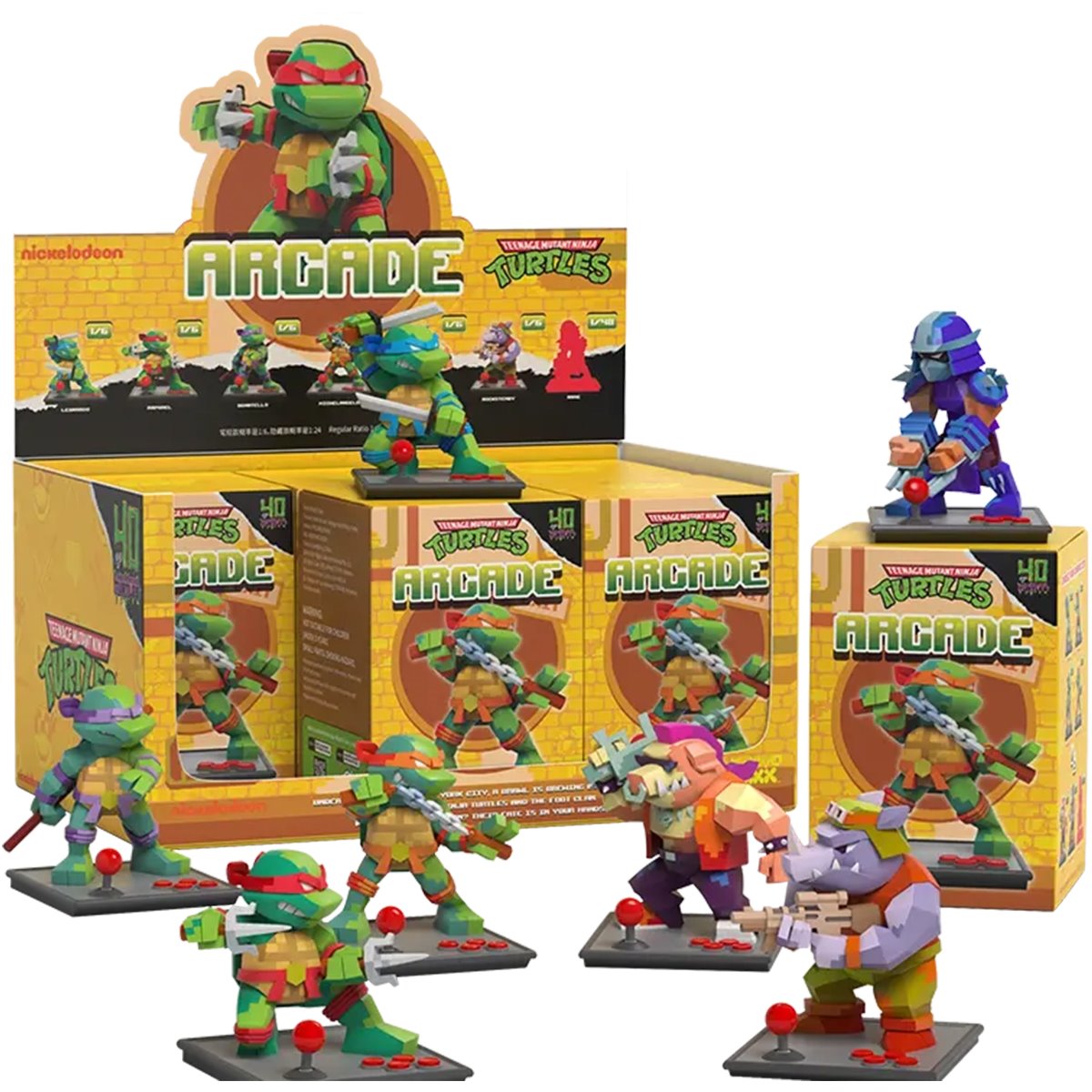 Teenage Mutant Ninja Turtles Arcade Series 1 Mini-Figure - SEALED CASE of 6