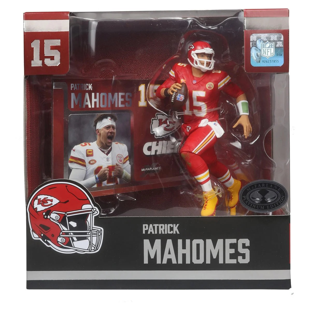 McFarlane NFL 2024 - Patrick Mahomes RED CHASE LIMITED EDITION 7-Inch Figure - Wave 2 Kansas City Chiefs