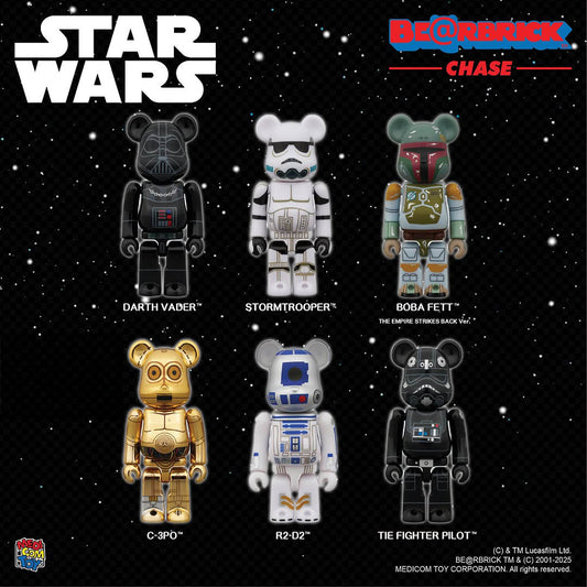 Medicom Bearbrick - Star Wars - Complete Set of 6 - 100% Size - Chase Set