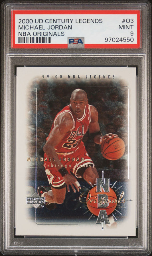 2000 Upper Deck Century Legends - Michael Jordan - NBA Originals - PSA Graded Card