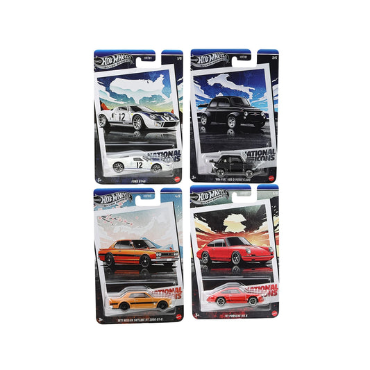Hot Wheels Vintage Racing 2025 Mix 2 Vehicle - Set of 4