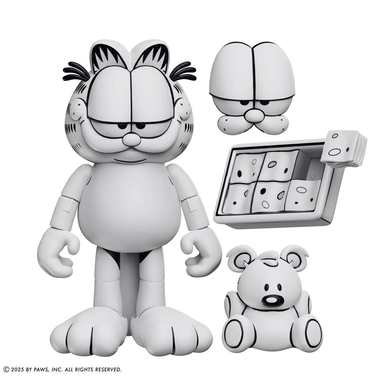 Garfield - Black and White Daily Comic Strip Action Figure - Entertainment Earth Exclusive (PRE-ORDER AUGUST 2026)