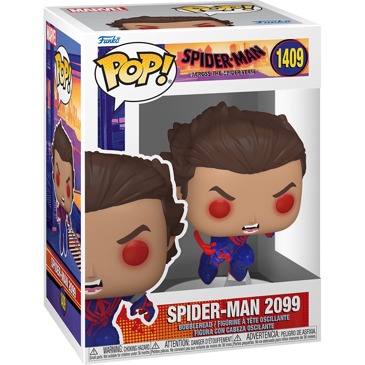 Spider-Man: Across The Spider-Verse Spider-Man 2099 Unmasked Funko Pop! Vinyl Figure #1409