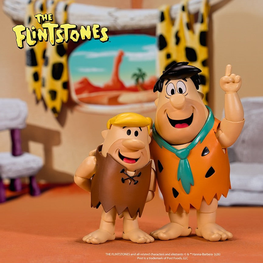 Fruity Pebbles Fred Flintstone & Cocoa Pebbles Barney Rubble Set of 2 - 1:12 Action Figure - Jada Toys (PRE-ORDER APRPIL 2026)