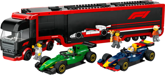 LEGO® City F1® Truck with RB20 & AMR24 F1® Cars 60445