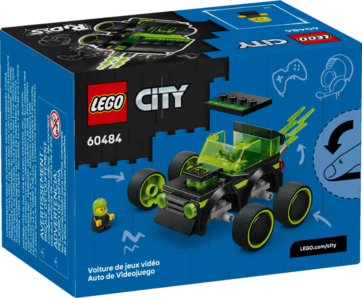 LEGO City -  Rides Gaming Race Car #60484 (PRE-ORDER JAN 1 2026)