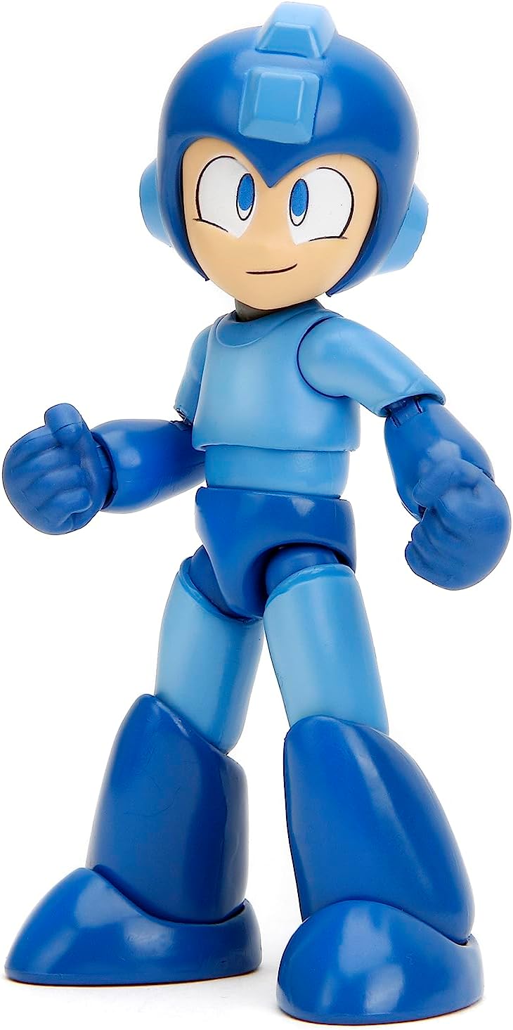 Jada Toys - Mega Man 4" Inch Action Figure 1/12 Scale - Mega Man Blue