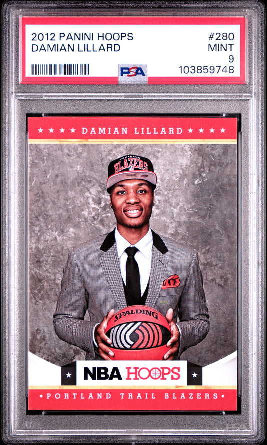 2012-13 Panini Hoops #280 Damian Lillard Rookie - PSA Graded Card