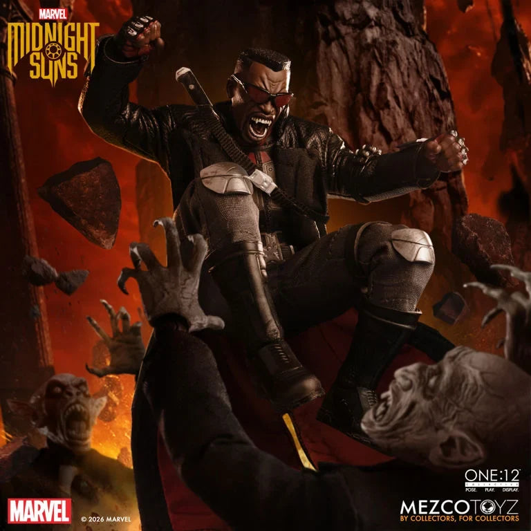 Mezco One:12 Collective Blade Midnight Sons Action Figure (PRE-ORDER MAY 2027)