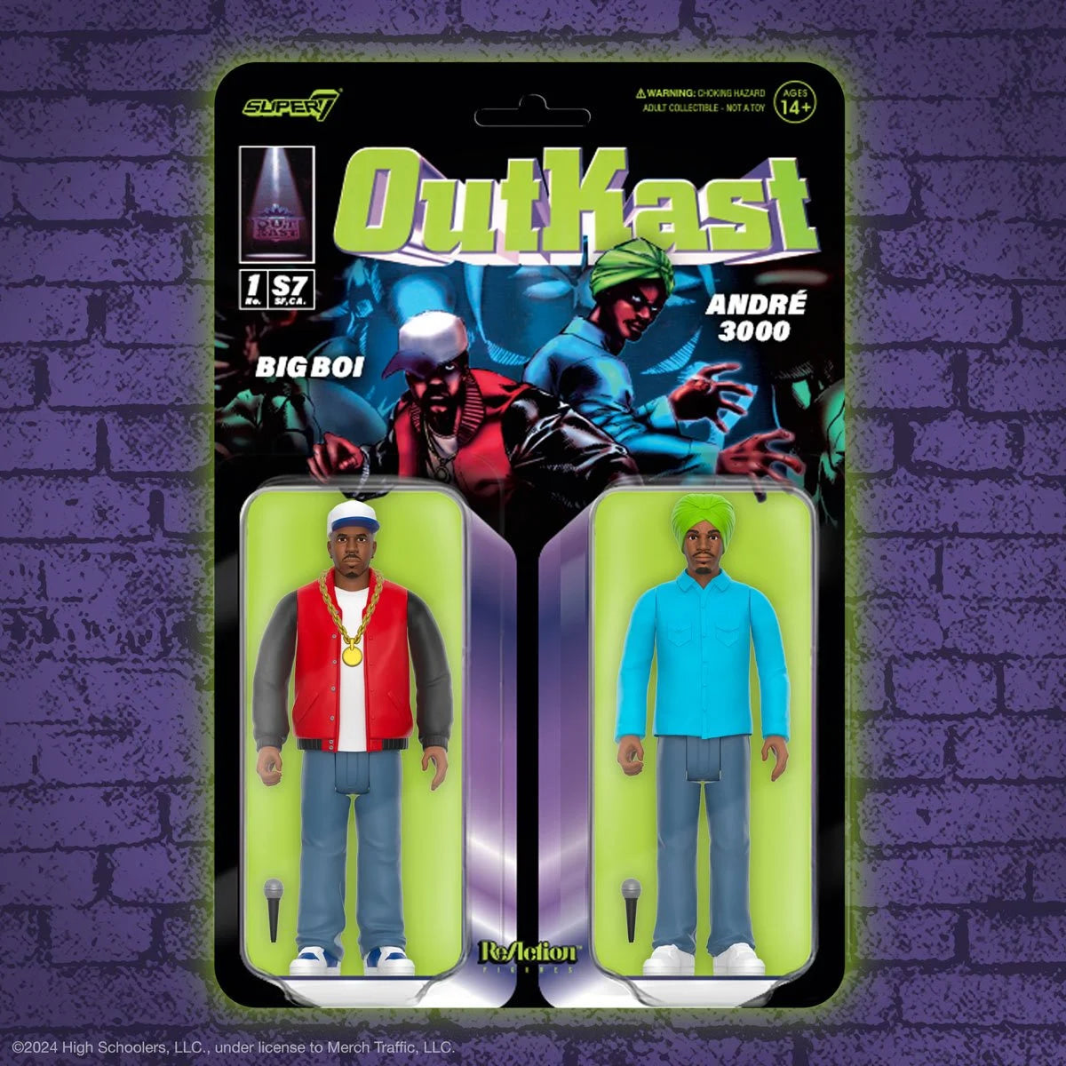 OutKast - Atliens - Big Boi and André 3000 3 3/4-Inch ReAction Figures - Super7