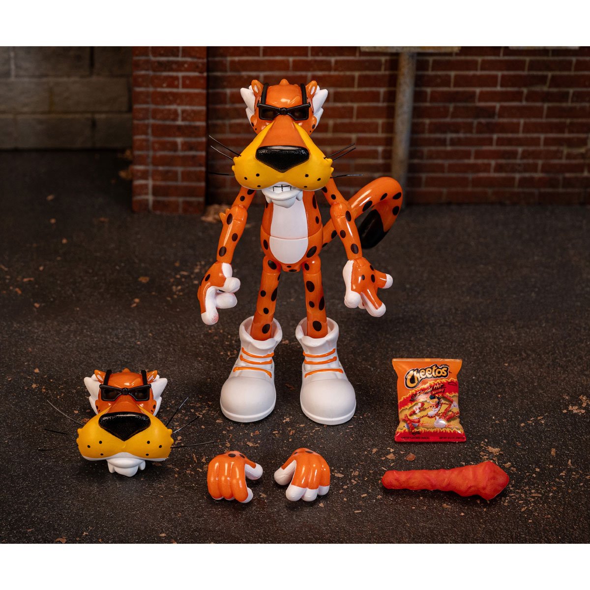 Cheetos Chester Cheetah Flamin' Hot Glow-in-the-Dark 6-Inch Action Figure - Jada Toys