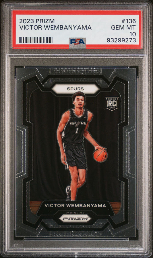 2023 Prizm - Victor Wembanyama - Rookie Card - #136 - PSA Graded Card