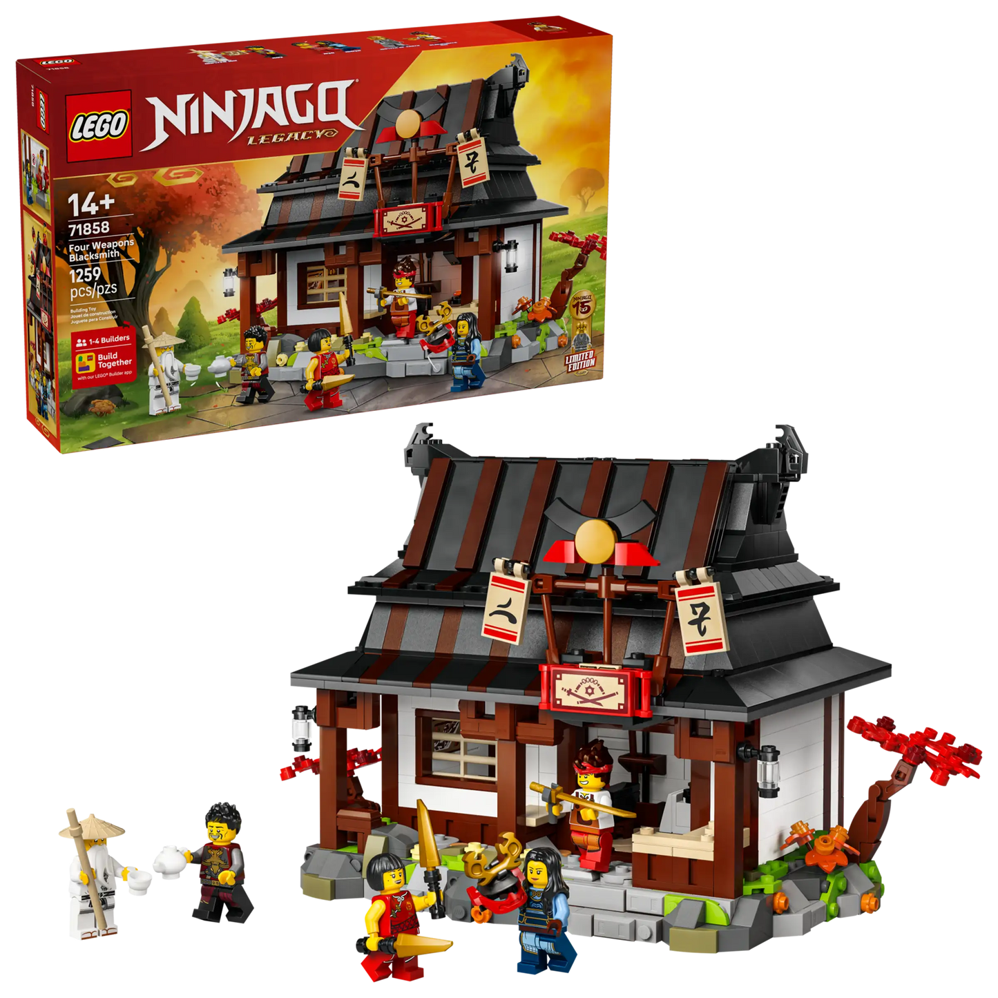 LEGO Ninjago - Four Weapons Blacksmith 15th Anniversary #71858 (PRE-ORDER JANUARY 2026)
