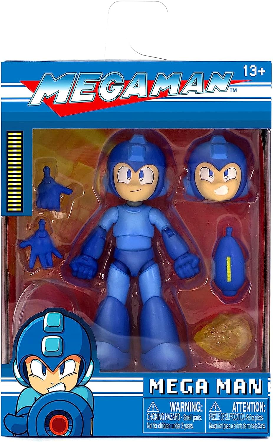 Jada Toys - Mega Man 4" Inch Action Figure 1/12 Scale - Mega Man Blue