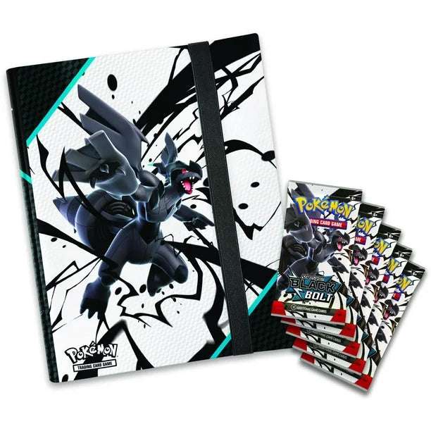 Pokemon - Black Bolt Binder Collection - 5 Packs + Binder & Mini-Poster