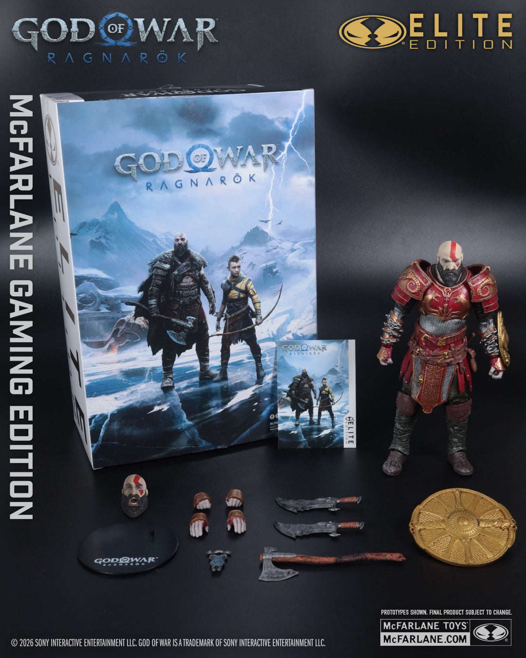 McFarlane Elite Edition - #14 God of War:  Ragnarok Kratos with Ares Armor - 7-Inch Scale Action Figure (PRE-ORDER AUGUST 2026)