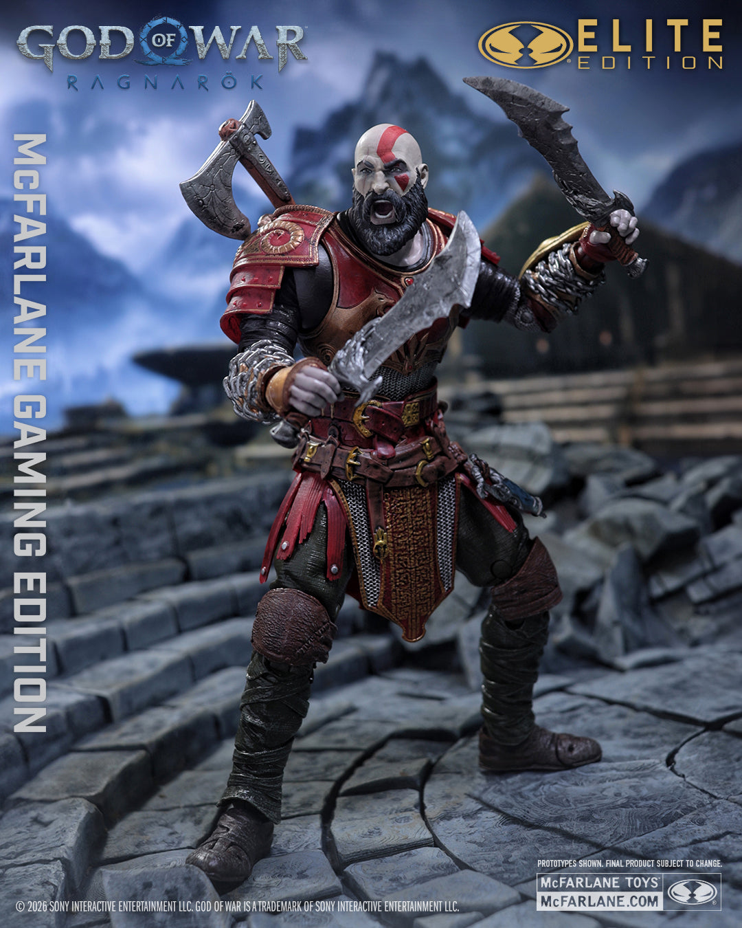 McFarlane Elite Edition - #14 God of War:  Ragnarok Kratos with Ares Armor - 7-Inch Scale Action Figure (PRE-ORDER AUGUST 2026)
