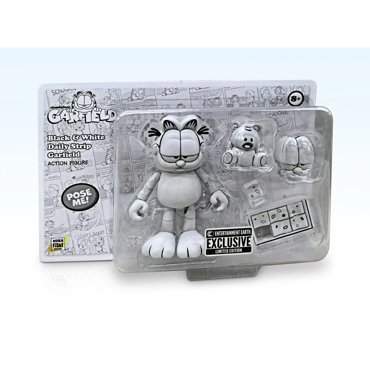 Garfield - Black and White Daily Comic Strip Action Figure - Entertainment Earth Exclusive (PRE-ORDER AUGUST 2026)