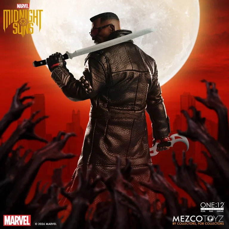 Mezco One:12 Collective Blade Midnight Sons Action Figure (PRE-ORDER MAY 2027)