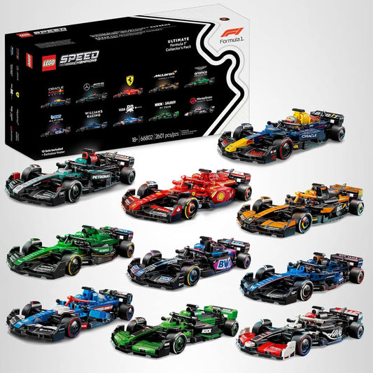 Lego Speed Champions - Ultimate Formula 1 Collector's Pack - Contains 10 F1 Sets - Includes Exclusive Poster #66802