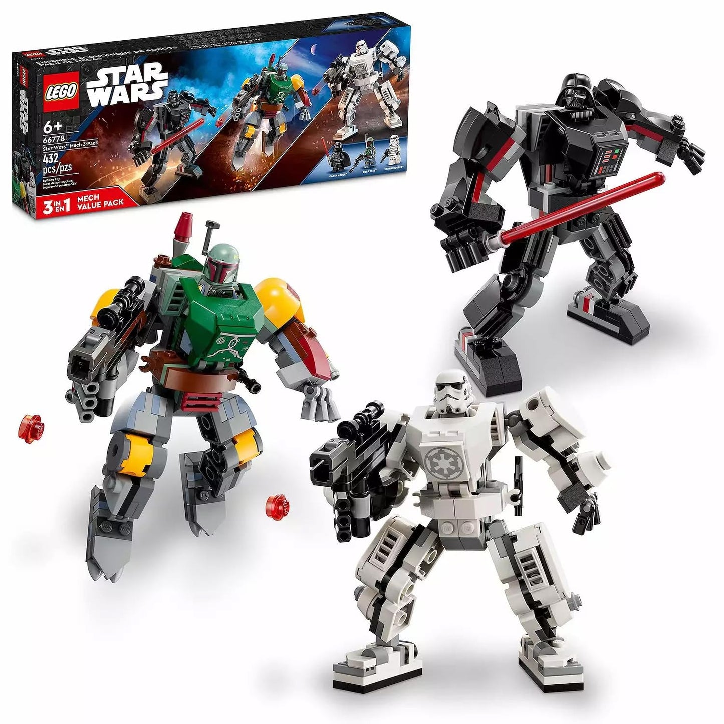 LEGO - Star Wars Mech 3-Pack Set 66778 (RETIRED