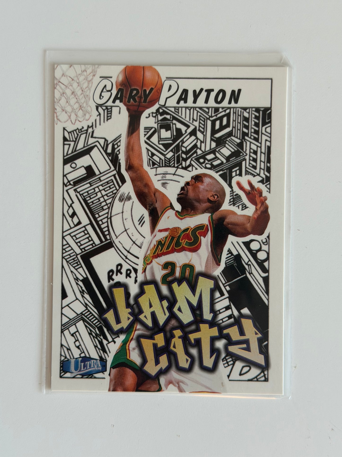 1997 Fleer Ultra — Jam City - Gary Payton - #13 - Raw Ungraded Card